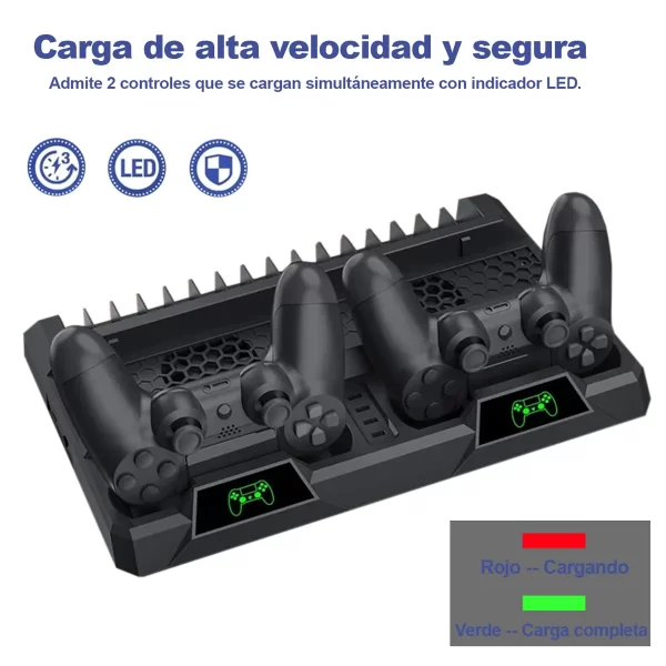 Base stand soporte ventilador para playstation 4 ps4 ps4 pro ps4 slim 6