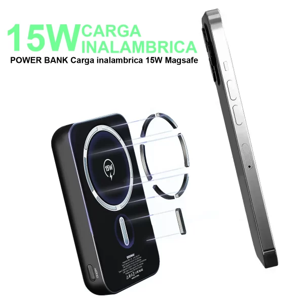 Power Bank Magsafe Carga Rapida 10000mAh